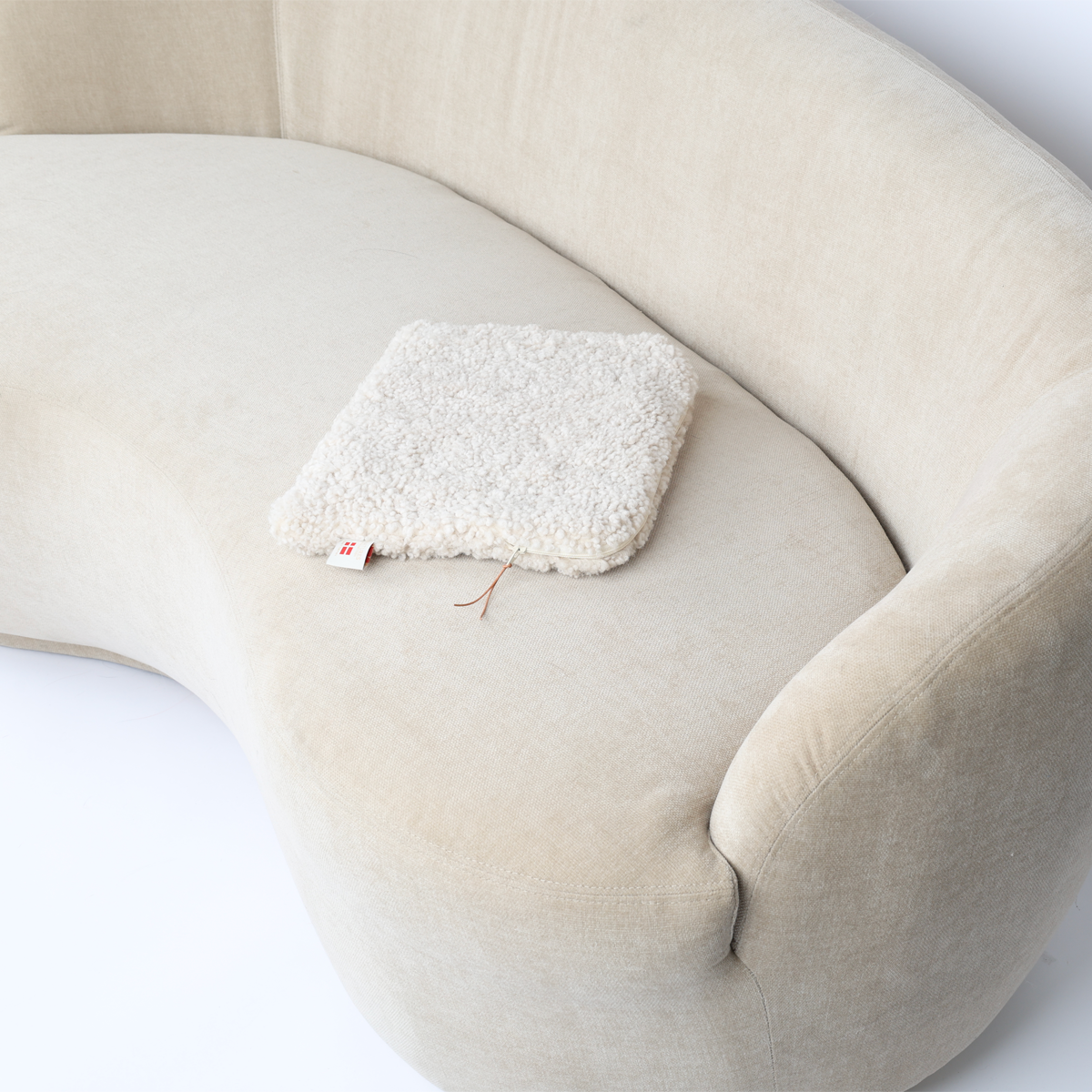 Schapenvacht Laptop Hoes | 36x28 cm Parelgrijs