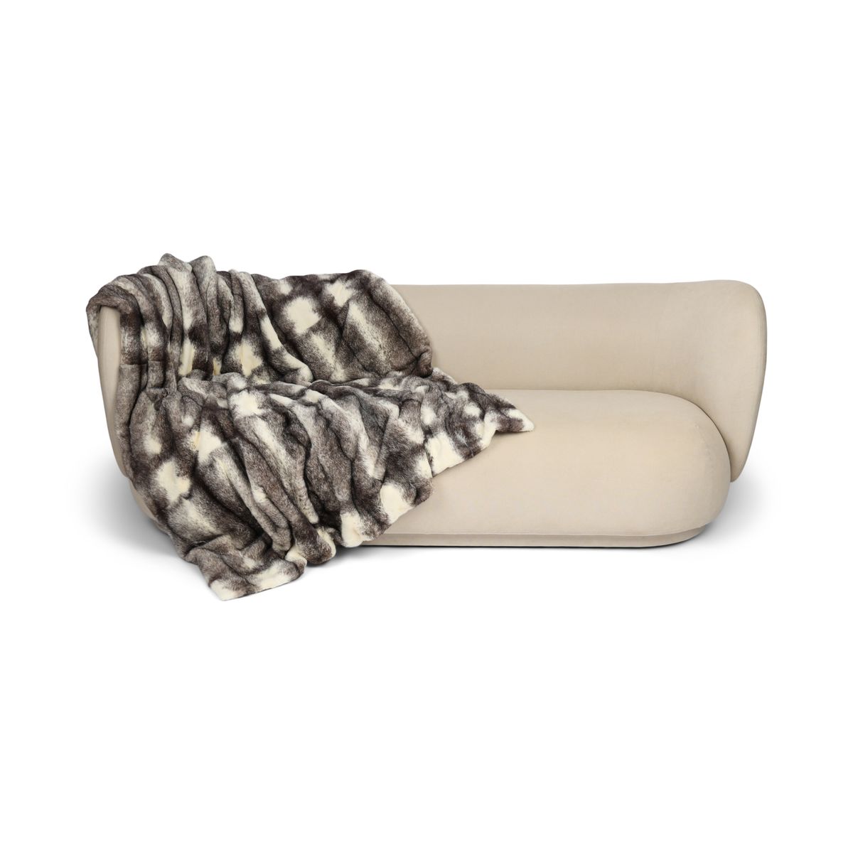 Deense Nerts Plaid | Kasjmier Achterkant | Black Cross | 160x160 cm