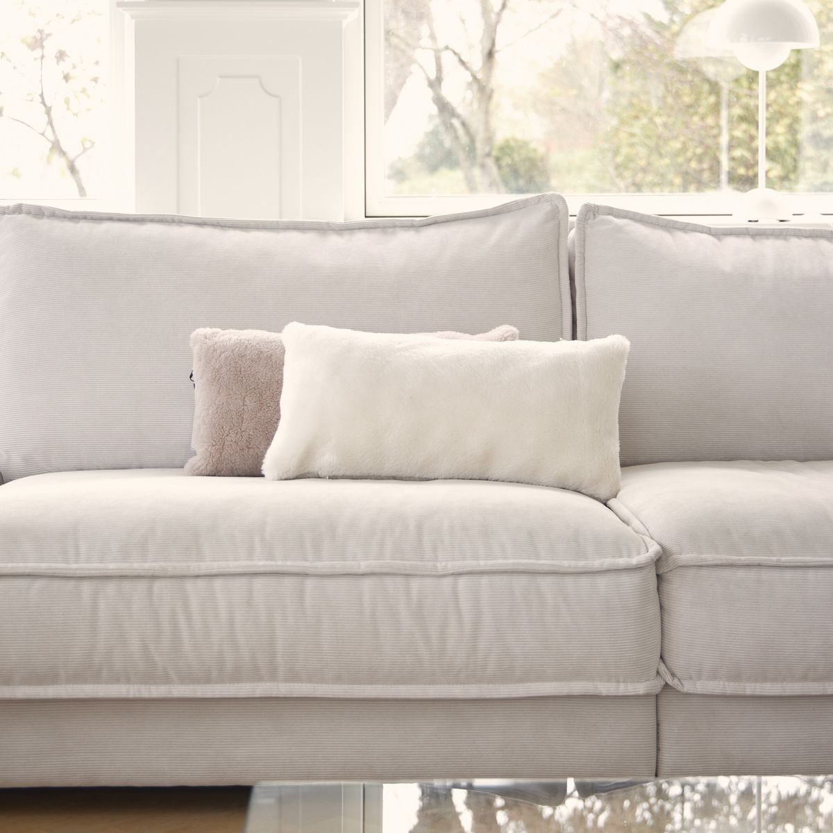 Mocassin Kussen | Dubbelzijdig | 28x56 cm Kastanje