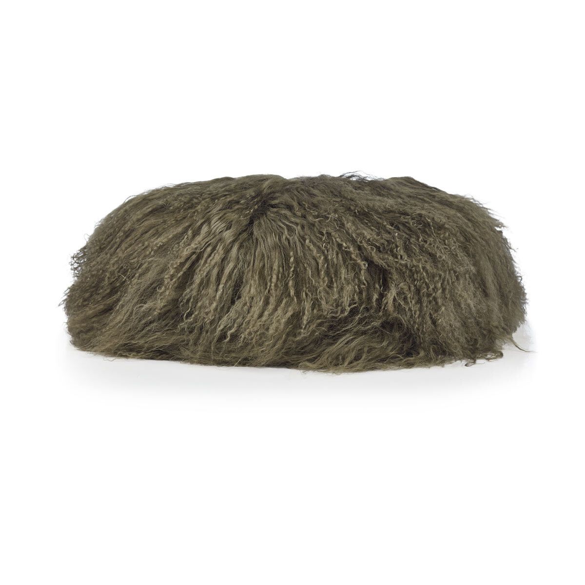 Premium Kruk Cover | Tibetaanse Schapenvacht | Ø35xH17 cm Heggengroen