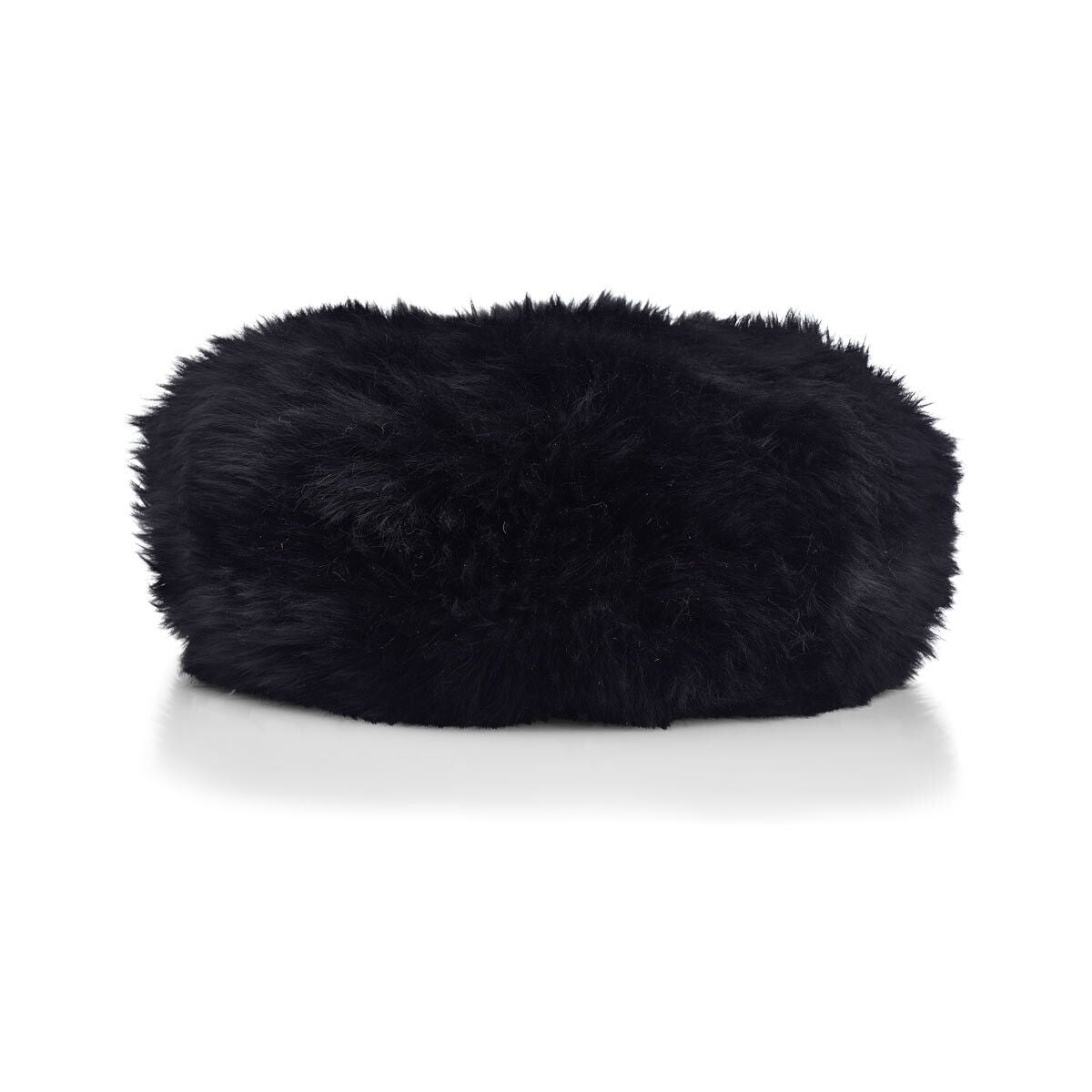 Premium Seat Cover | Long Wool | New Zealand | Ø34cm Zwart