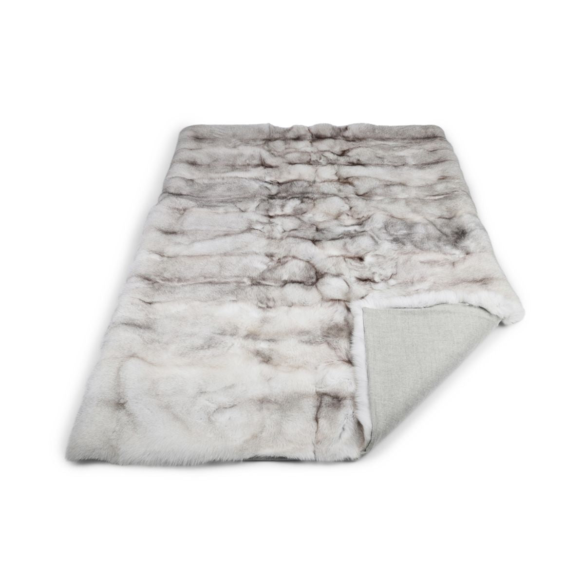 Premium vossenrollover | Kasjmier achterkant | Blauwe vos | 230x320 cm