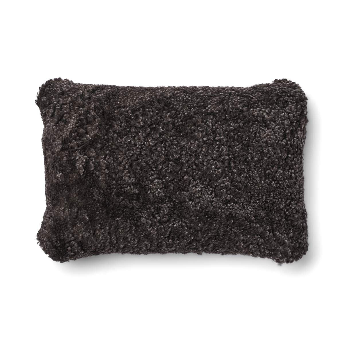 Eenzijdig Schapenvacht Kussen | SW | 52x52 cm | 34x52 cm Kilberry Groen/Cappuchino