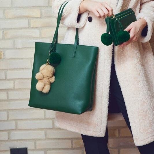 Kleine Panda Sleutelhanger Zwart/Wit