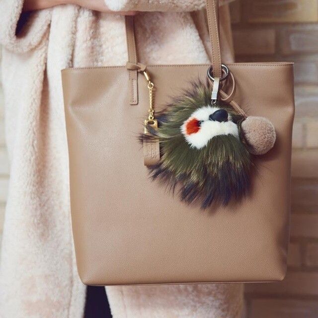 Sleutelhanger Chopper Ivoor/grijze ogen