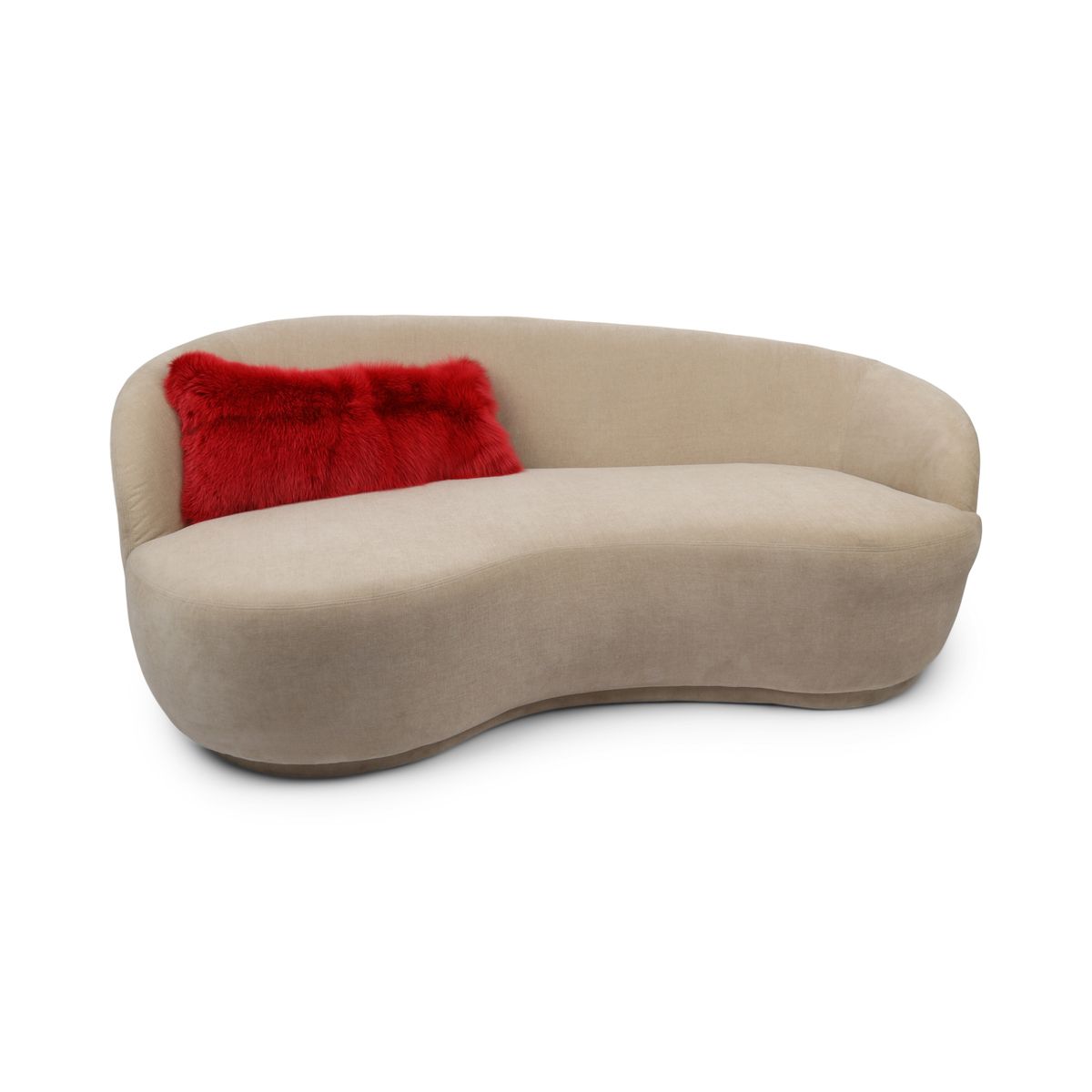 Premium Vos Kussen | Kasjmier Achterkant | Noorwegen | Rode vos | 25x55 cm