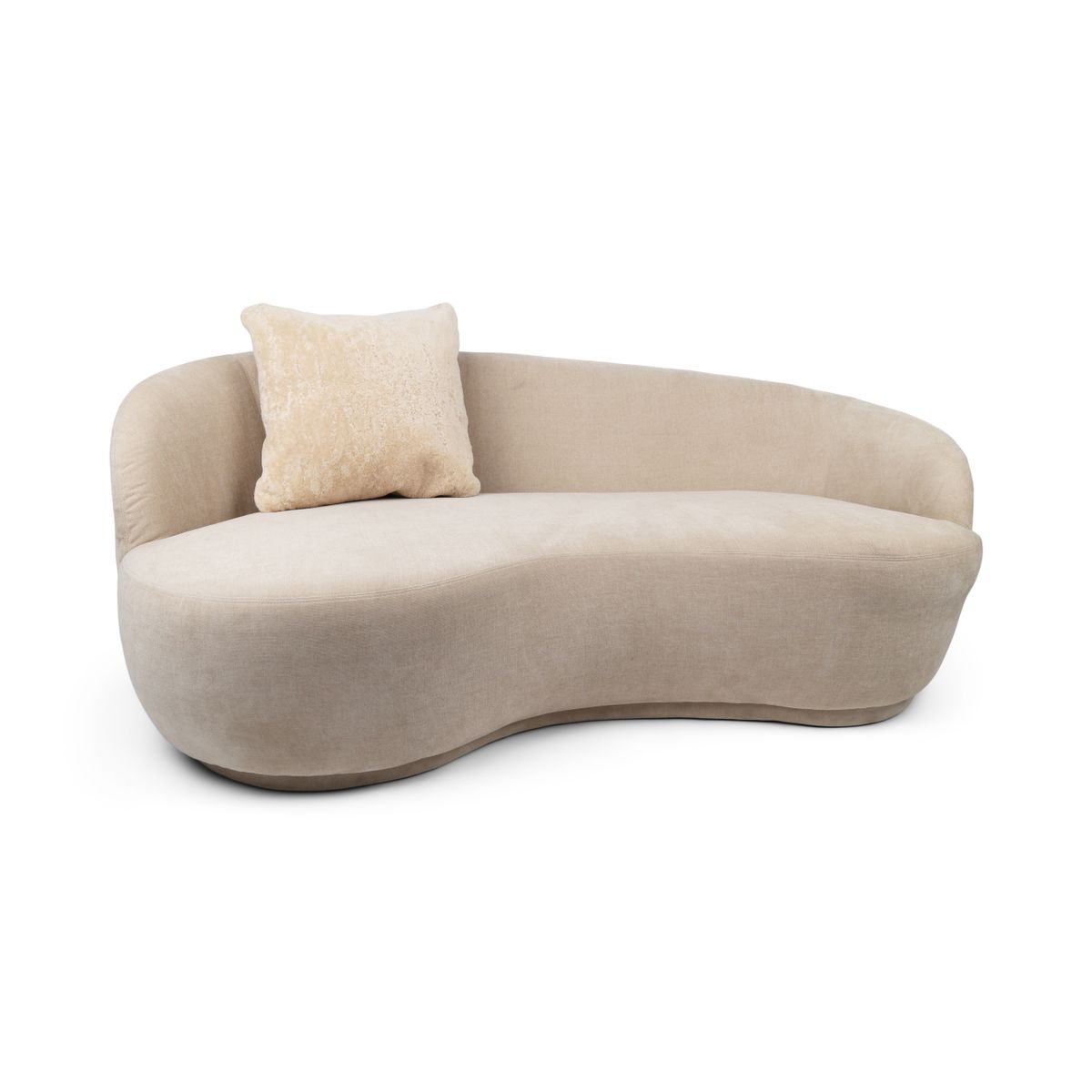 Premium Schapenvacht Kussen | Langharig | Nieuw-Zeeland | Dubbelzijdig Beige