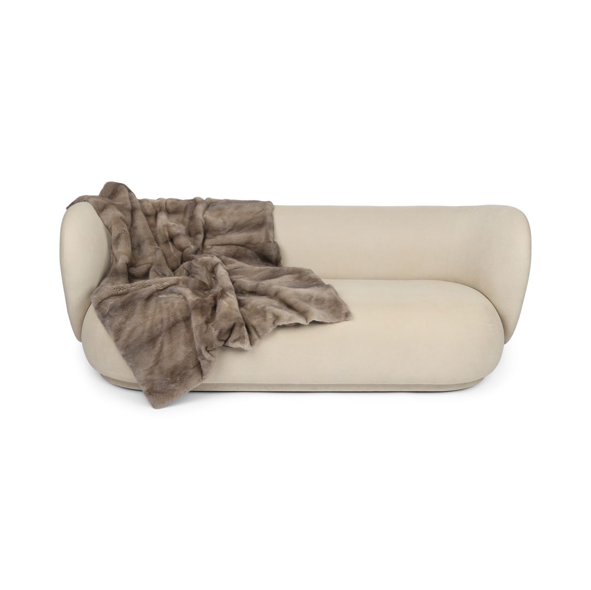 Deense Nerts Plaid | Kasjmier Achterkant | Silver Blue | 120x136 cm