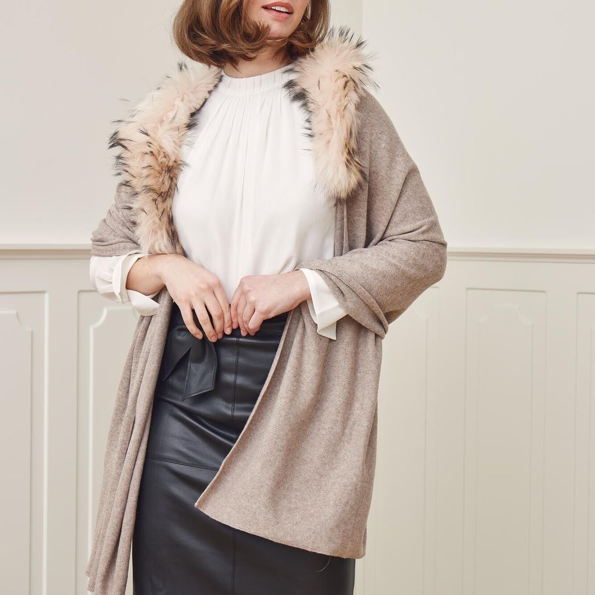 Silvia Sjaal Donkergrijs/Donkergrijs