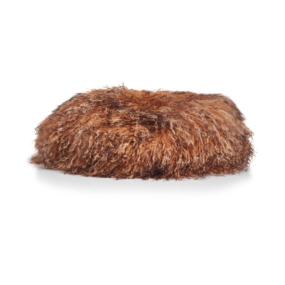 Tibetaanse Schapenvacht Kruk Cover | Ø35xH17 cm Zonsondergang