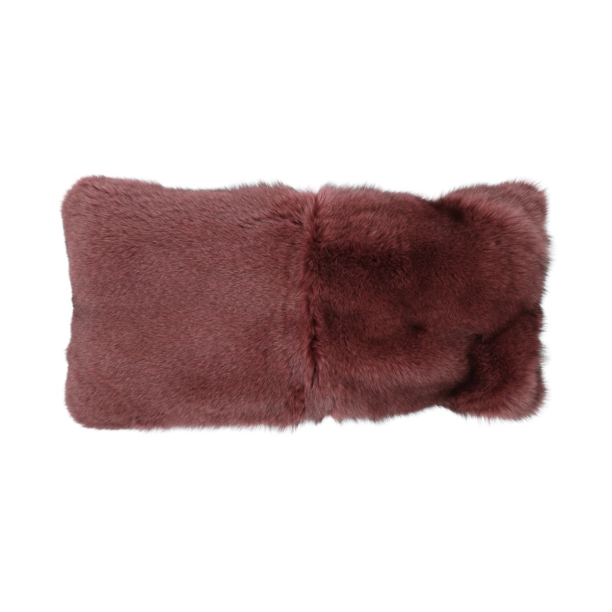 Premium Vos Kussen | Kasjmier Achterkant | Noorwegen | Paars | 68x34 cm