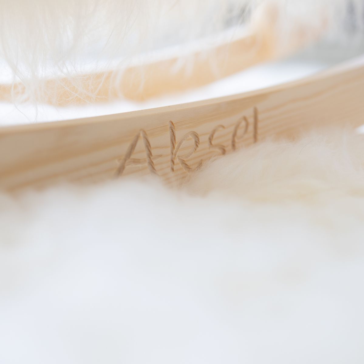 Schommelschaap | Langharig | L85xW25xH60 cm Natuurlijk Zwart