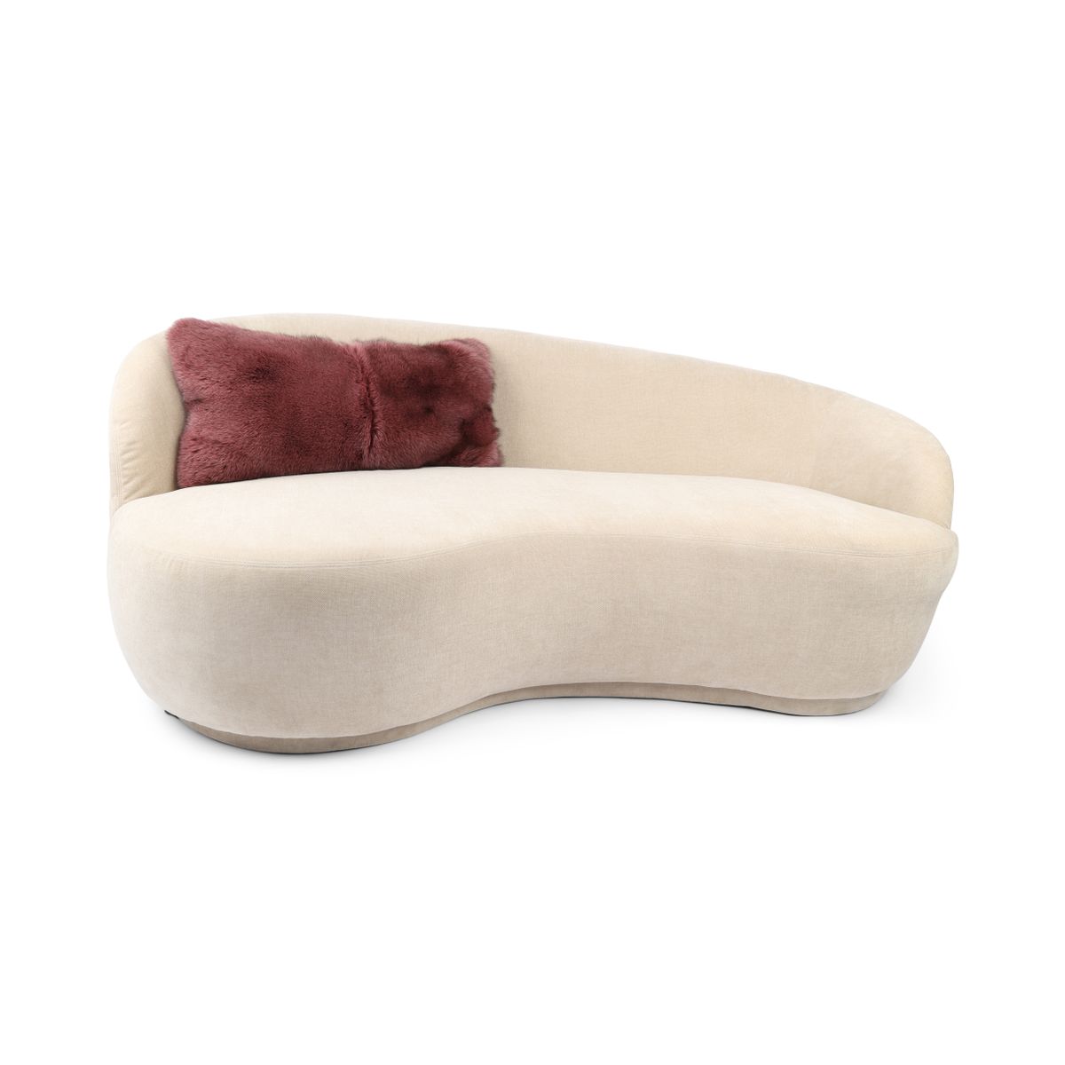 Premium Vos Kussen | Kasjmier Achterkant | Noorwegen | Paars | 68x34 cm