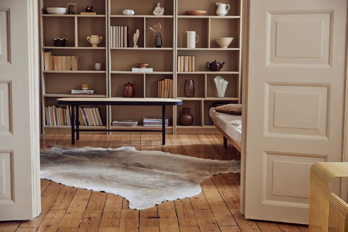 Natuurlijke premium koeienhuiden | XXL-maat | Brazilië Champagne