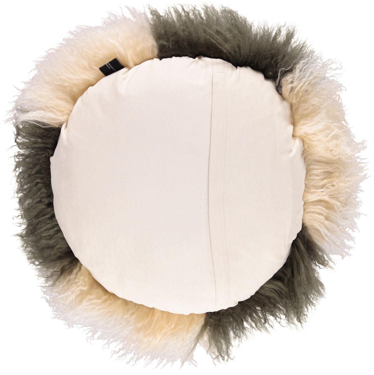 Curly Cake Kussen | Ø45 cm | Ø62 cm | Ø38 cm Arctic Sunrise/randgroen