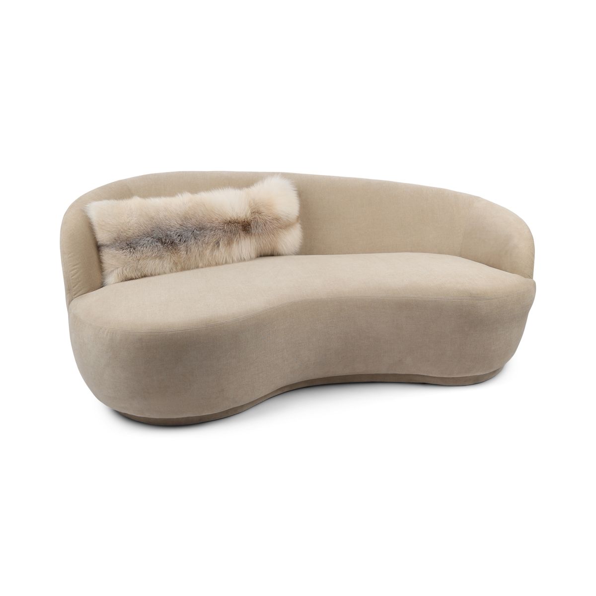 Premium Vos Kussen | Kasjmier achterkant | Noorwegen | Smokey Fox | 30x80 cm