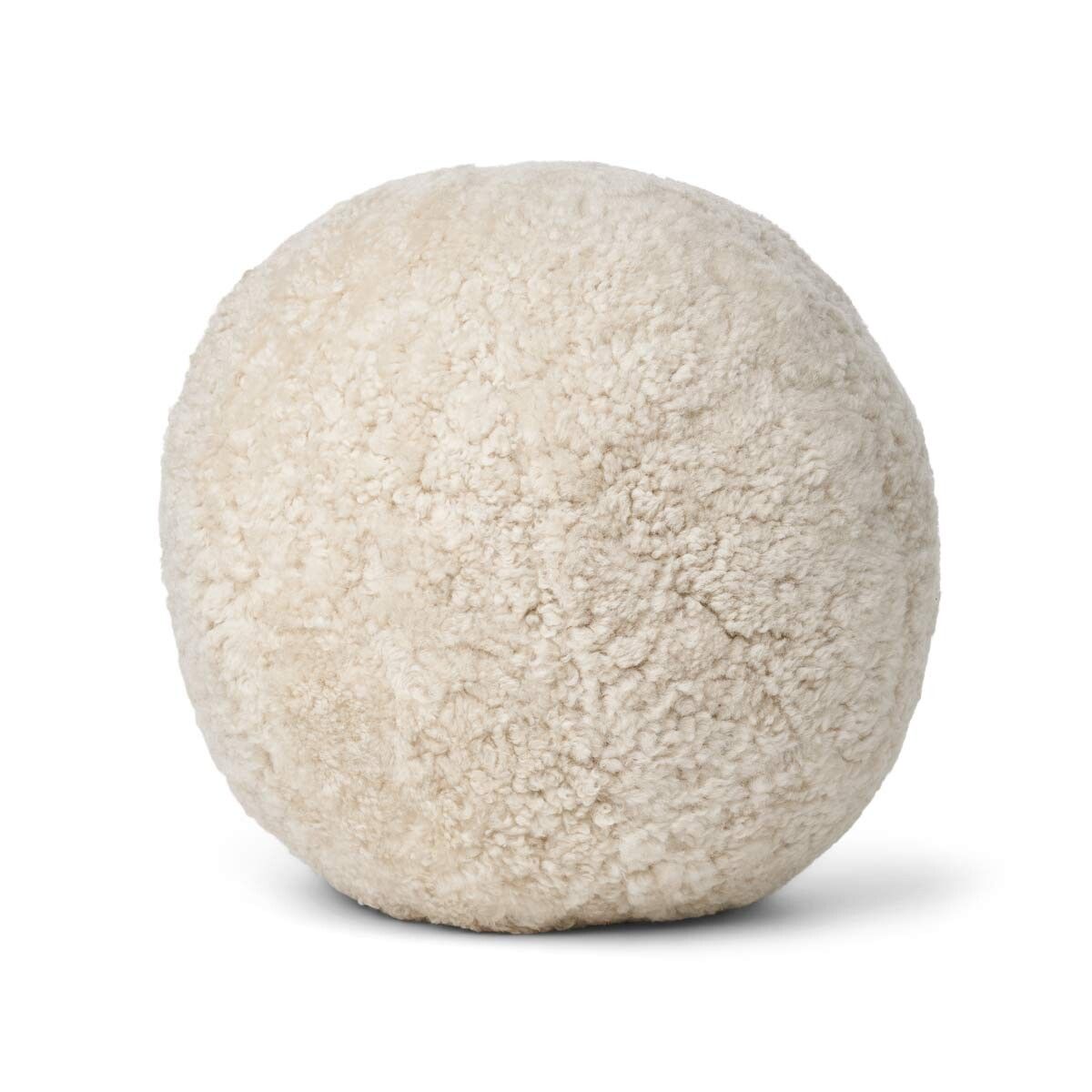 Angeliet Kussen | Ø25 cm | Ø30 cm | Ø35 cm SW Curly Parelgrijs