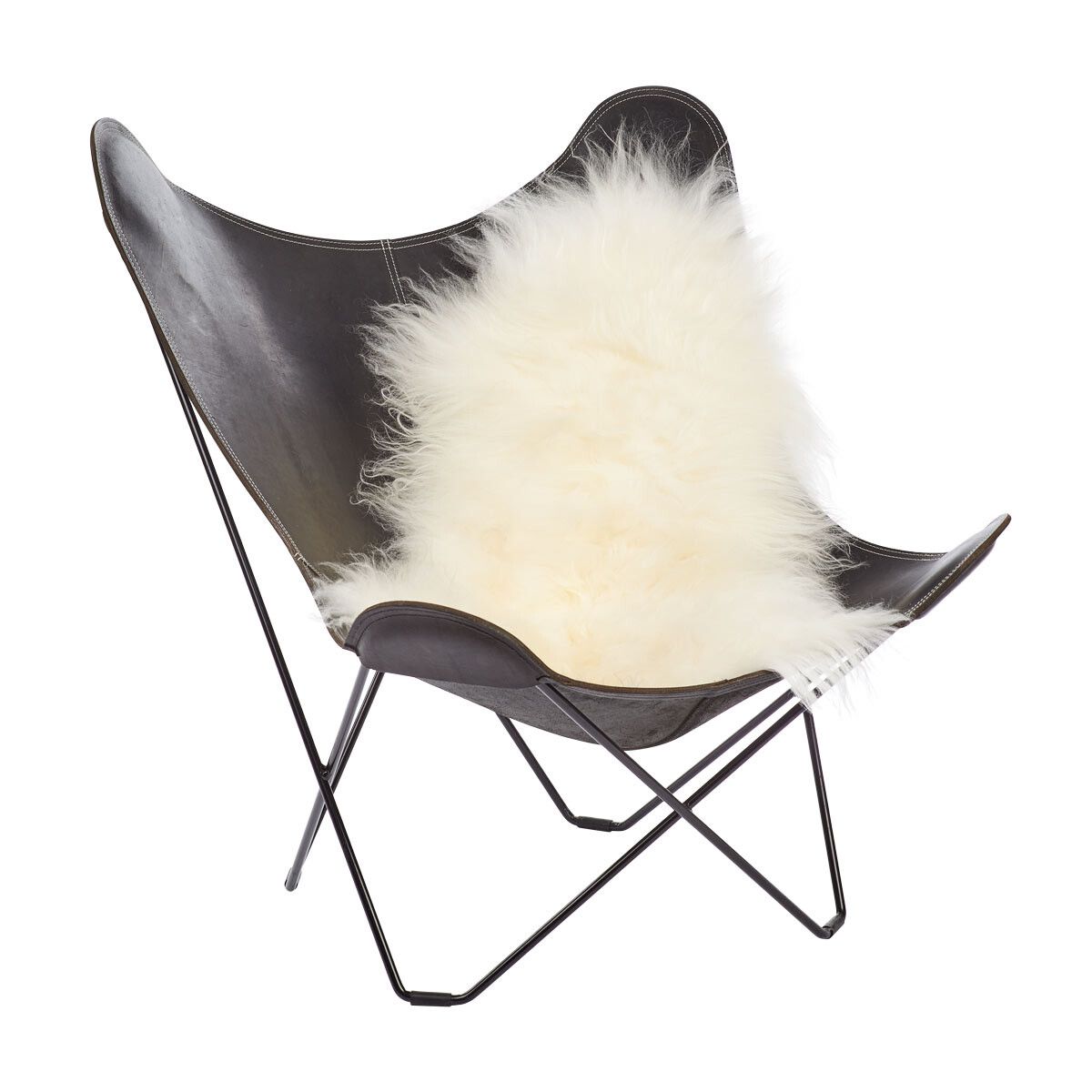 IJslandse Schapenvacht | Langharig | 120+ cm Off White
