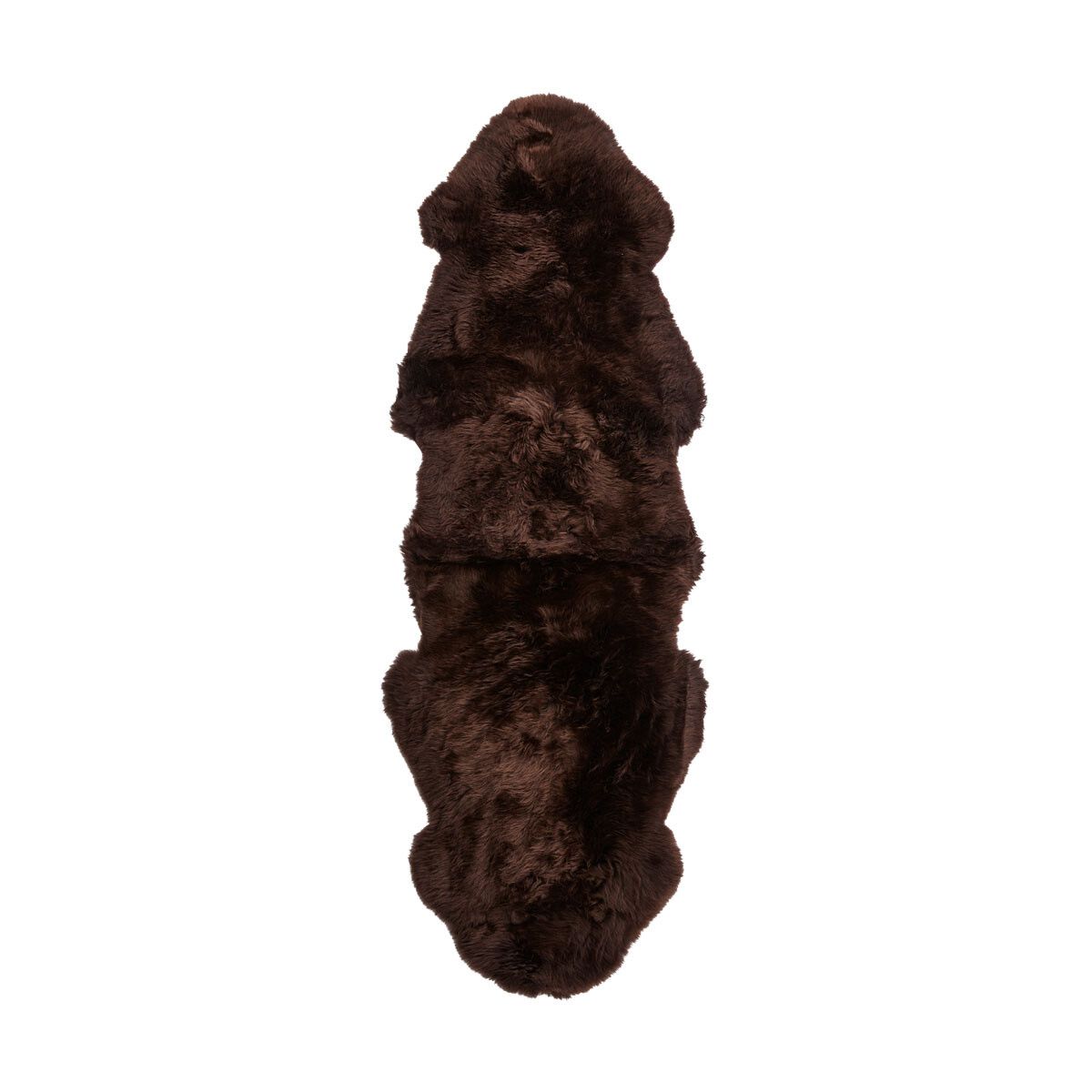 Premium | Dubbele Nieuw- Zeelandse schapenvacht | Langharig | 180 cm Chocolade