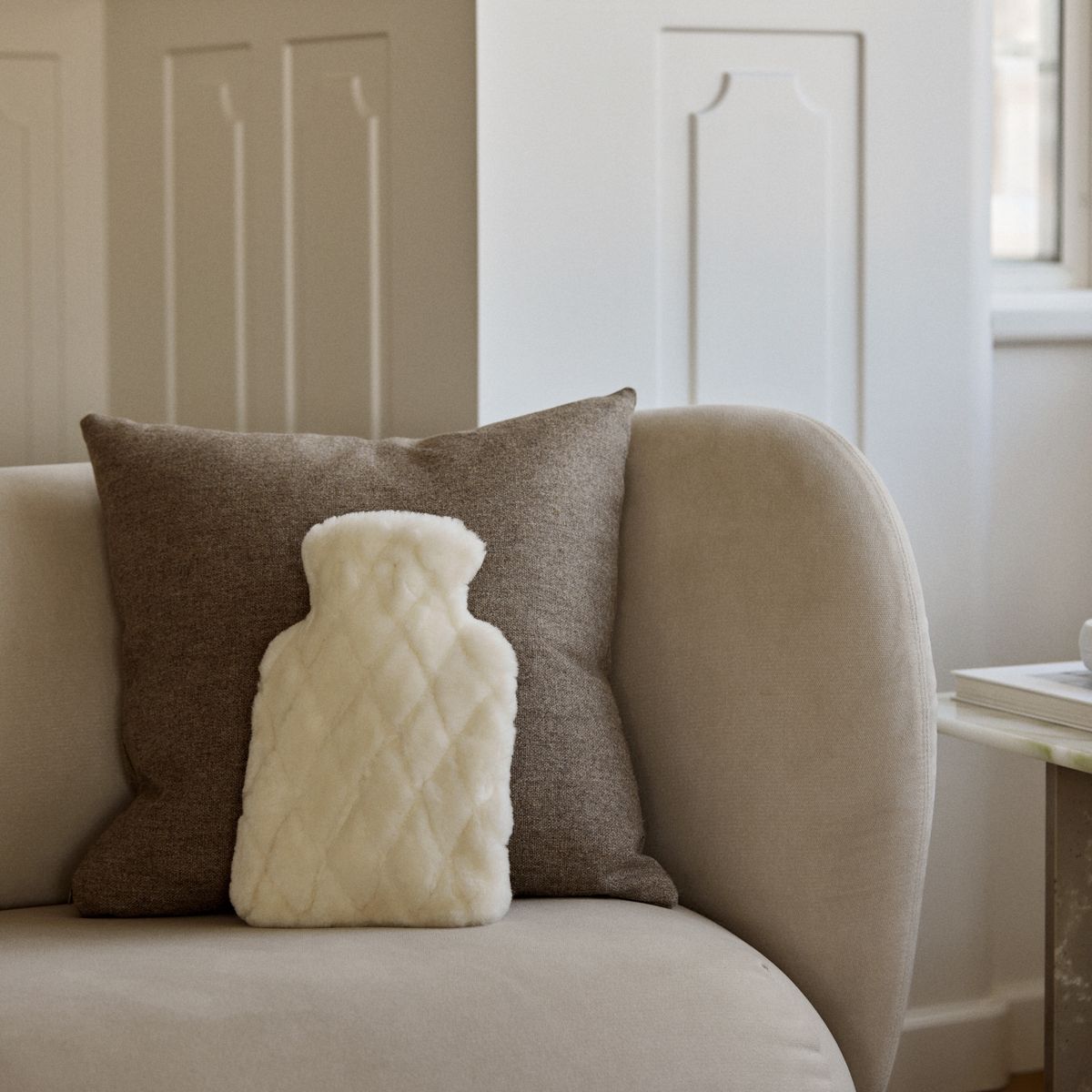 Leaf Warmwaterfles Kastanje