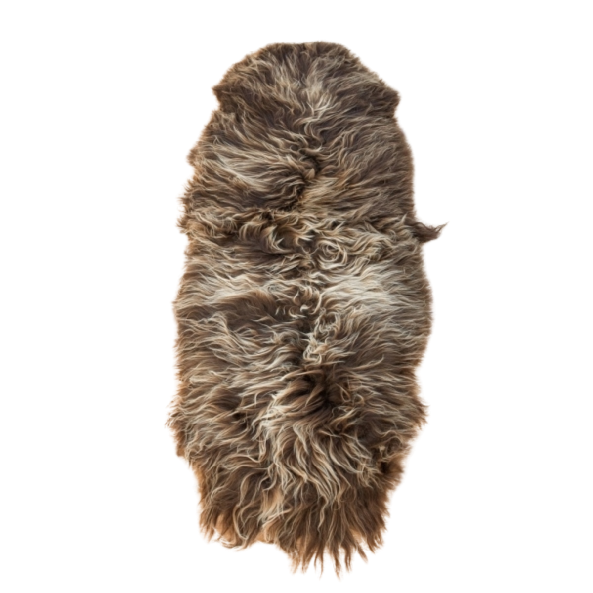 Dubbele IJslandse Schapenvacht | Langharig | 180 cm Roestbruin