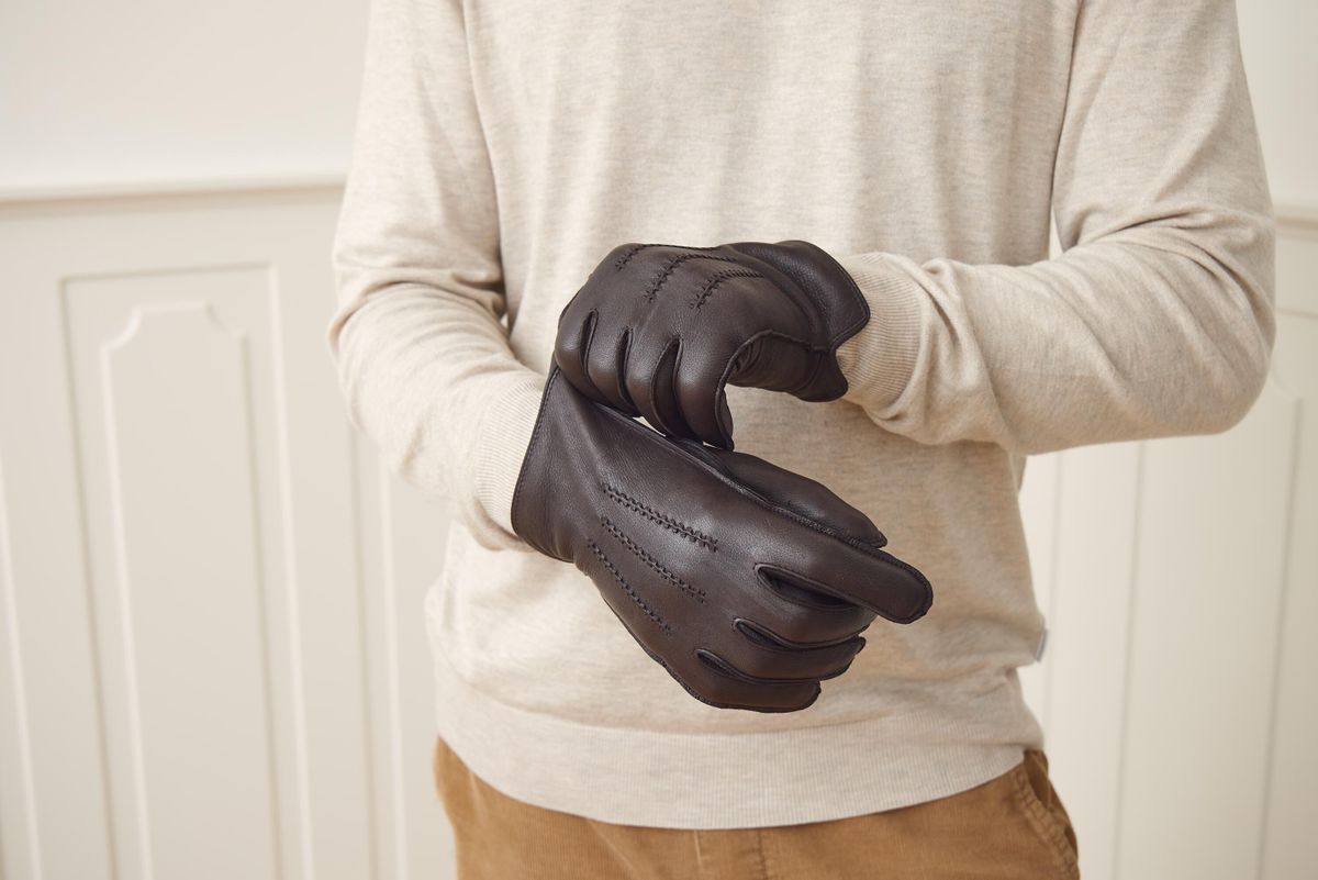 Leonardo Handschoenen Donkerbruin
