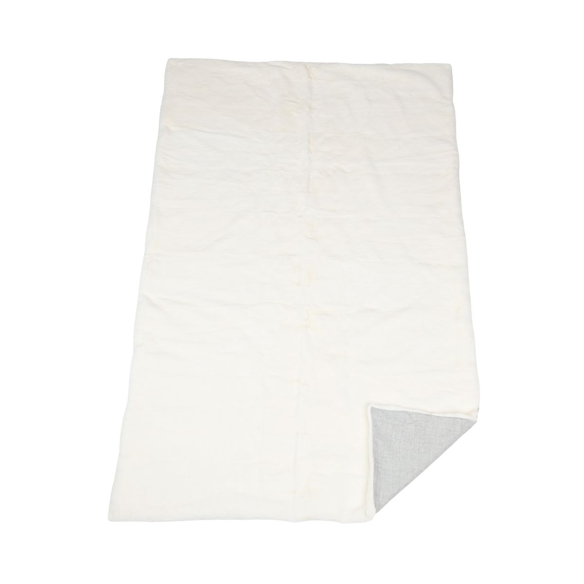 Deense Nerts Plaid | Kasjmier Achterkant | Parelgrijs | 122x180 cm