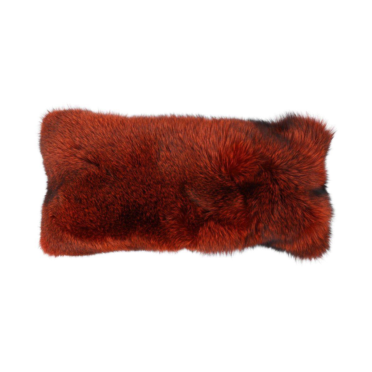 Premium Vos Kussen | Kasjmier Achterkant | Noorwegen | Oranje | 75x30 cm