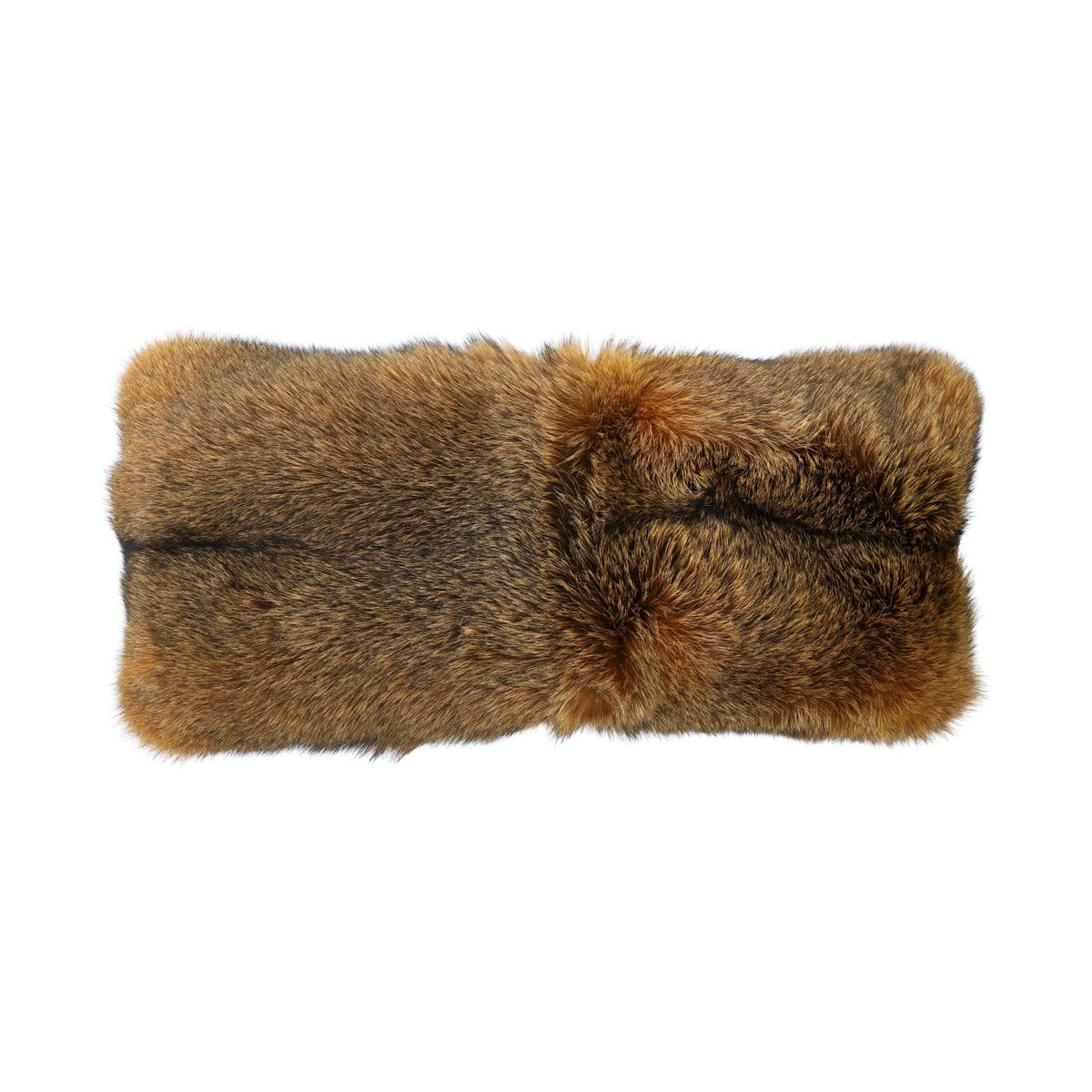 Premium Vos Kussen | Kasjmier Achterkant | Noorwegen | Mosterd | 62x25 cm