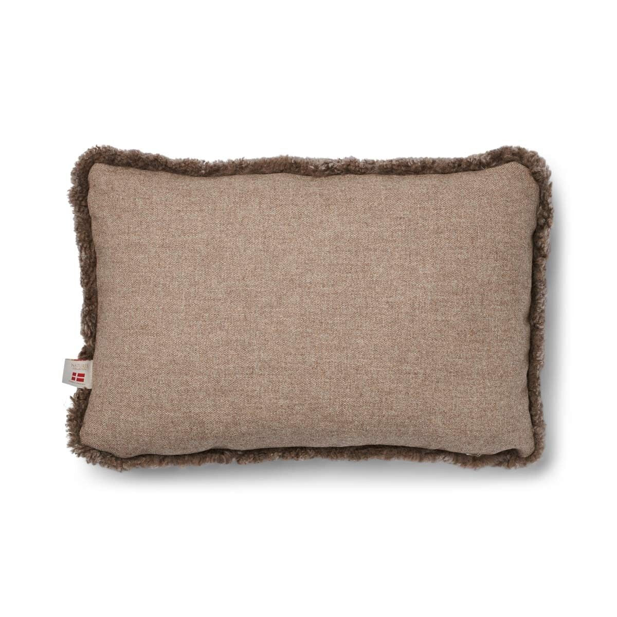 Kortharig Schapenvacht Kussen | Tweezijdig | 52x52 cm | 34x52 cm Beige/Taupe