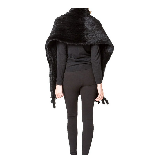 Nerts Sjaal Natuurlijk donkerbruin