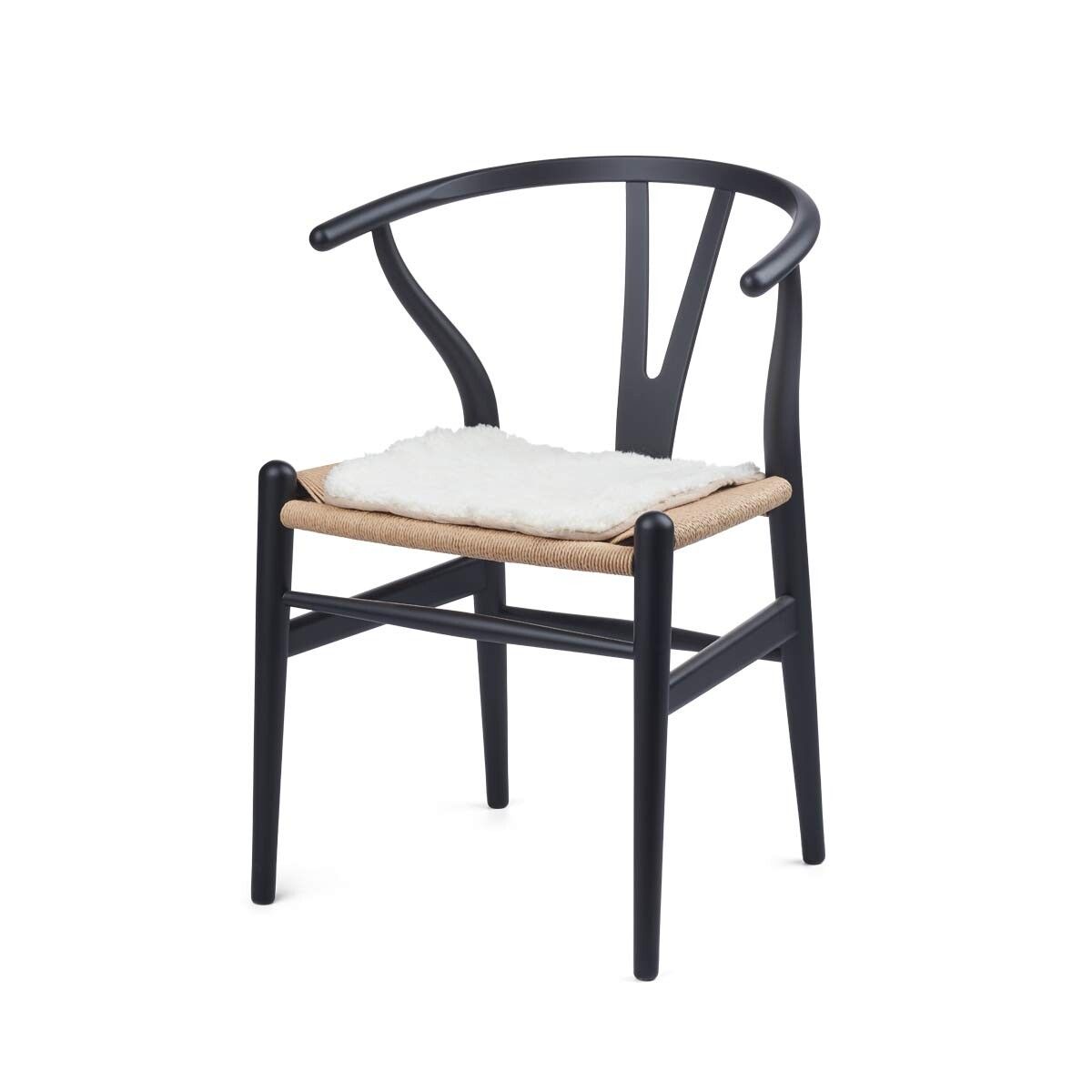 Langharige Schapenvacht Seat Cover Zero Waste Ivoor