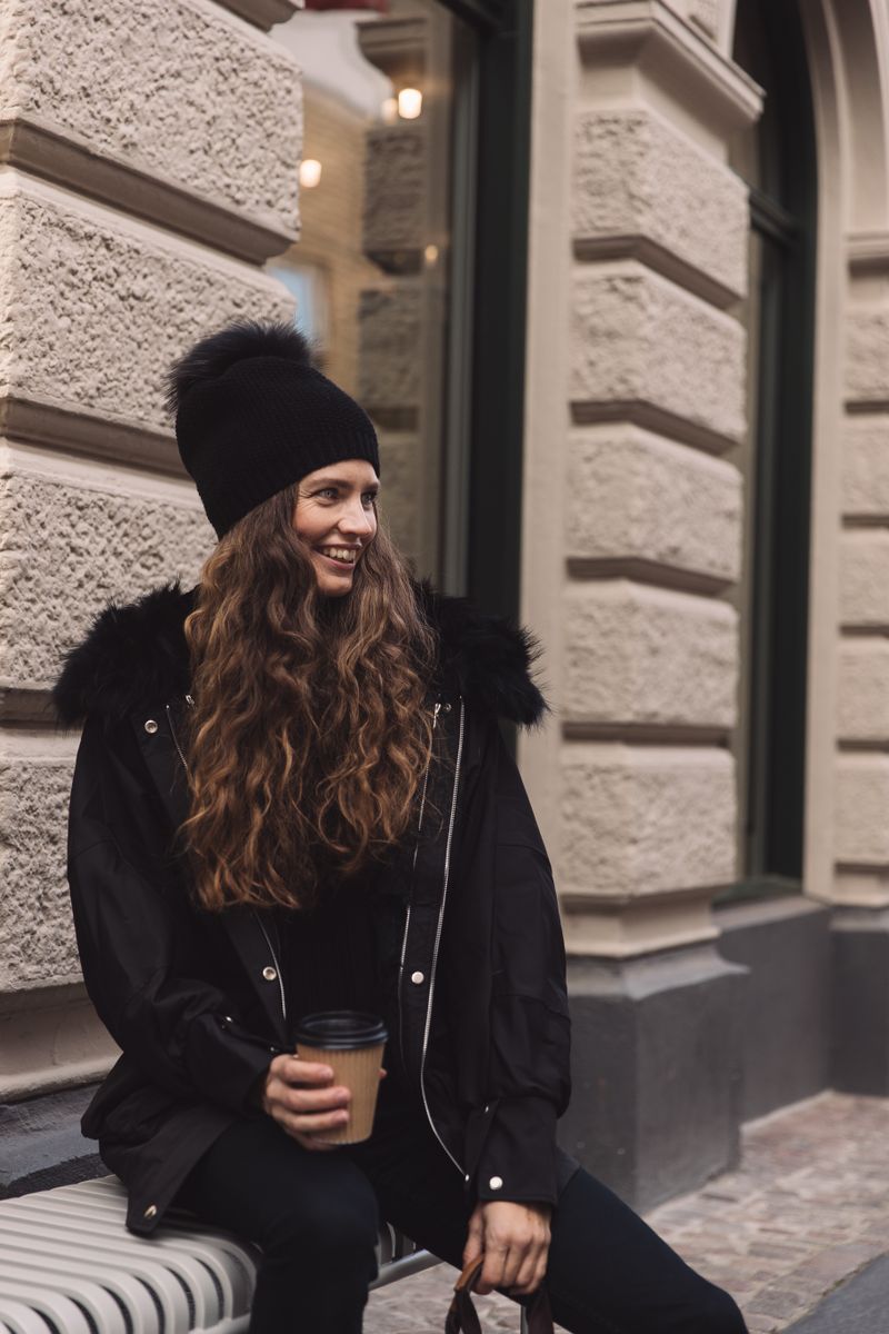 Augusta Jas Zwart/Zwart