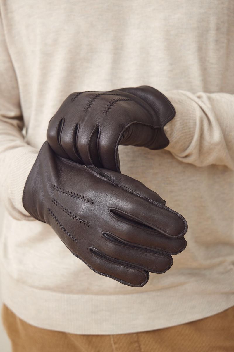 Leonardo Handschoenen Donkerbruin