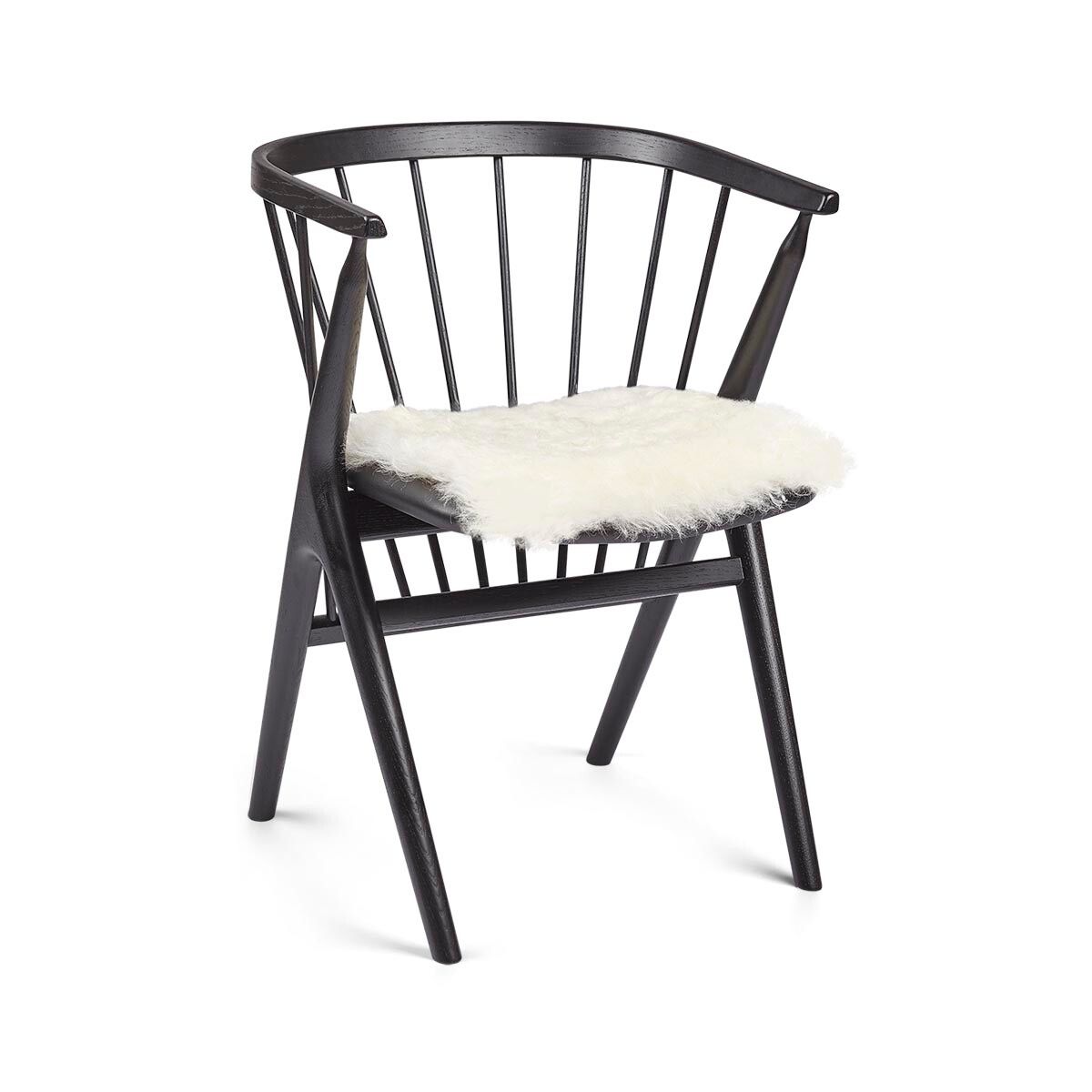 Kortharige Schapenvacht Stoel Cover | 40x40 cm Off White