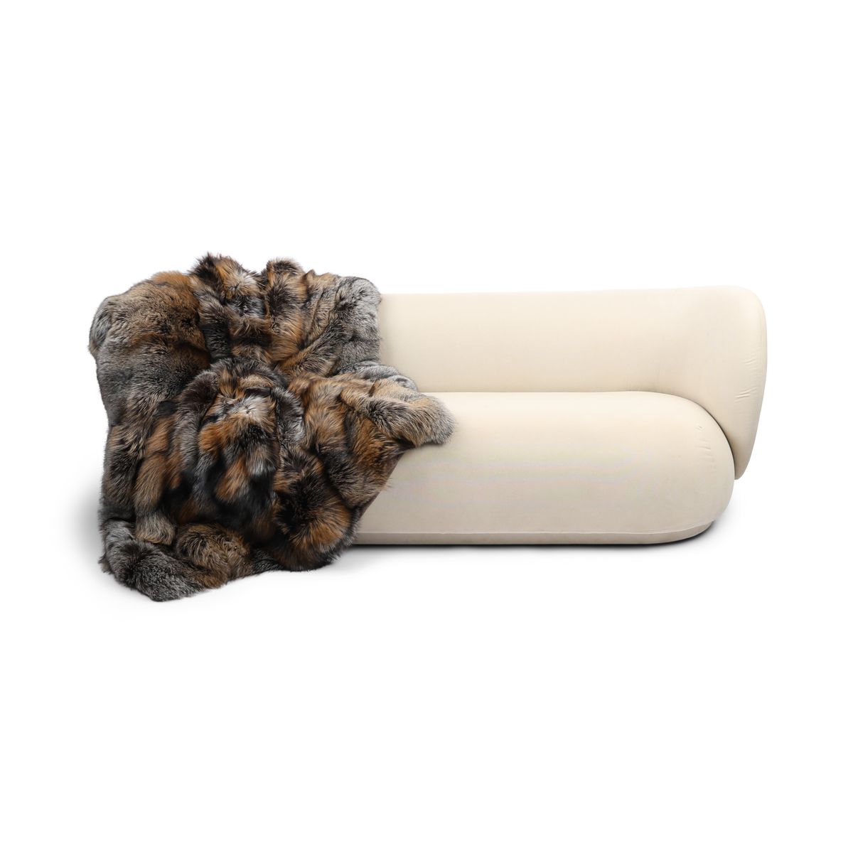 Premium Vos Plaid | Kasjmier Achterkant | Gold Cross | 150x160 cm