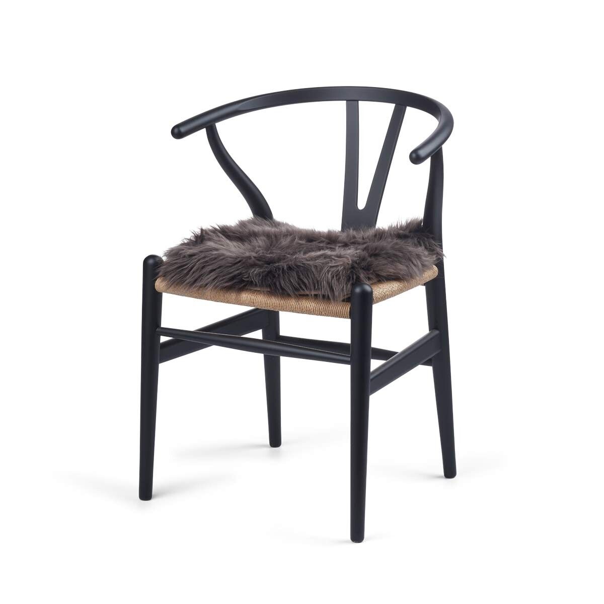 Langharige Schapenvacht Seat Cover Zero Waste Walnoot bruin