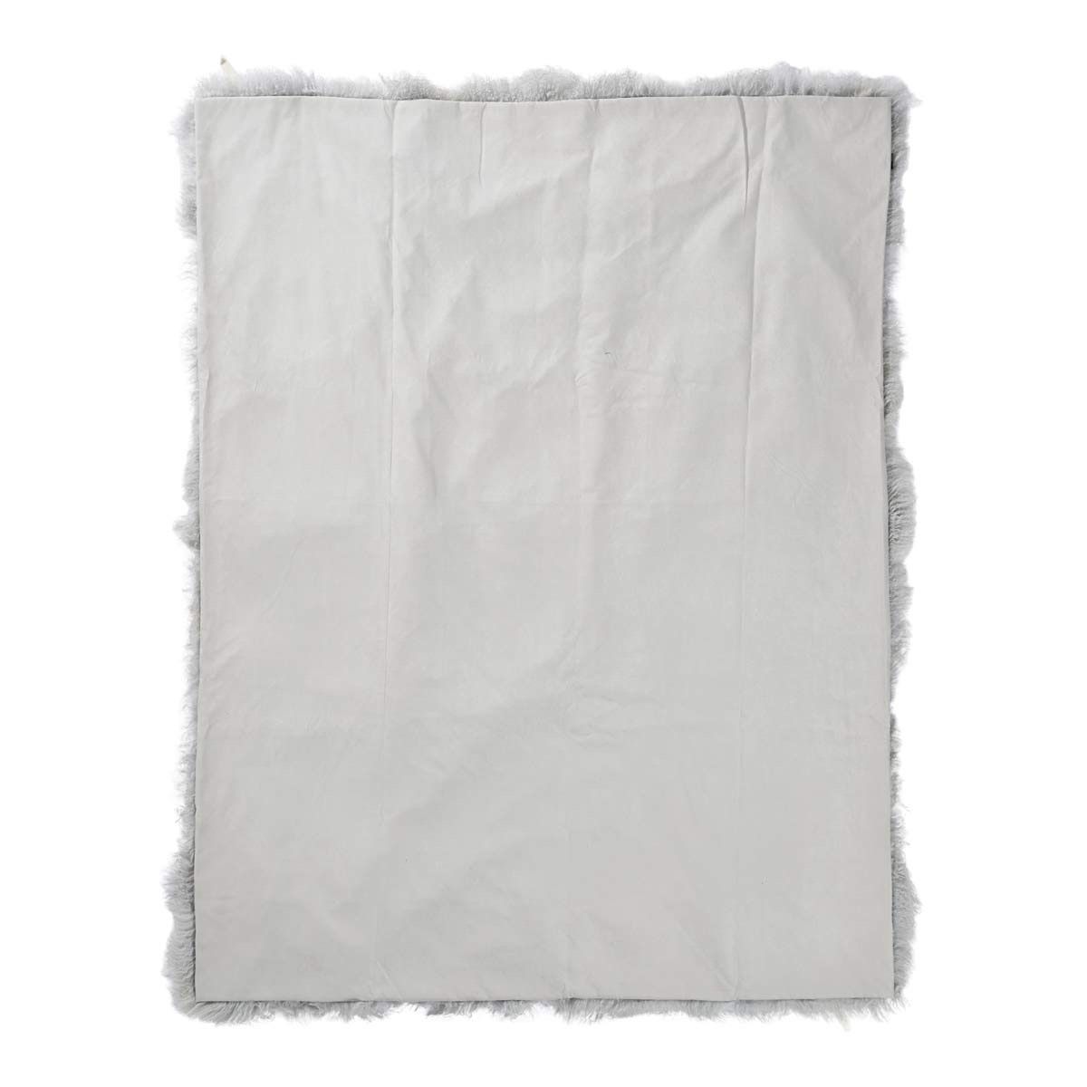 Plaid van Curly Schapenvacht Licht Grijs