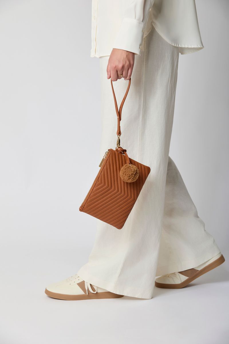 Helene Clutch Tas Leer Bruin