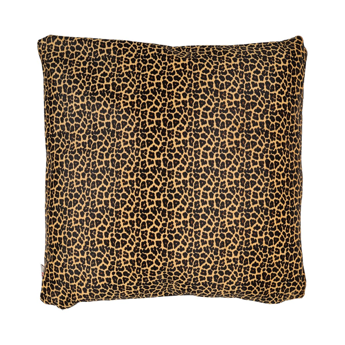 Premium Koeienhuid Kussen | Dubbelzijdig Geel/Bruin/Zwart Luipaardprint