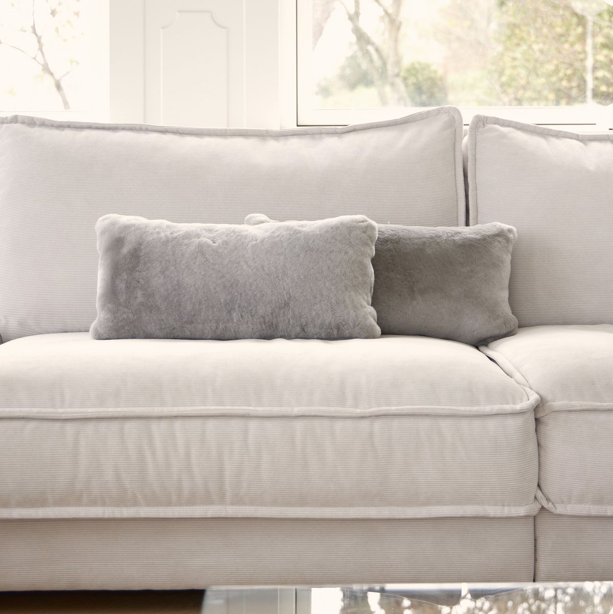 Mocassin Kussen | Dubbelzijdig | 28x56 cm Kastanje