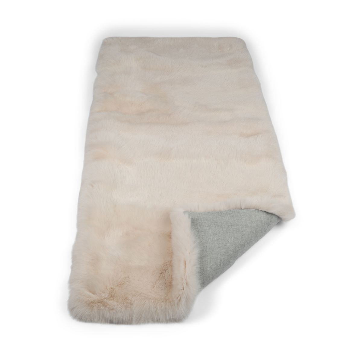 Premium Vos Plaid | Kasjmier Achterkant | Lichtroze | 200x80 cm