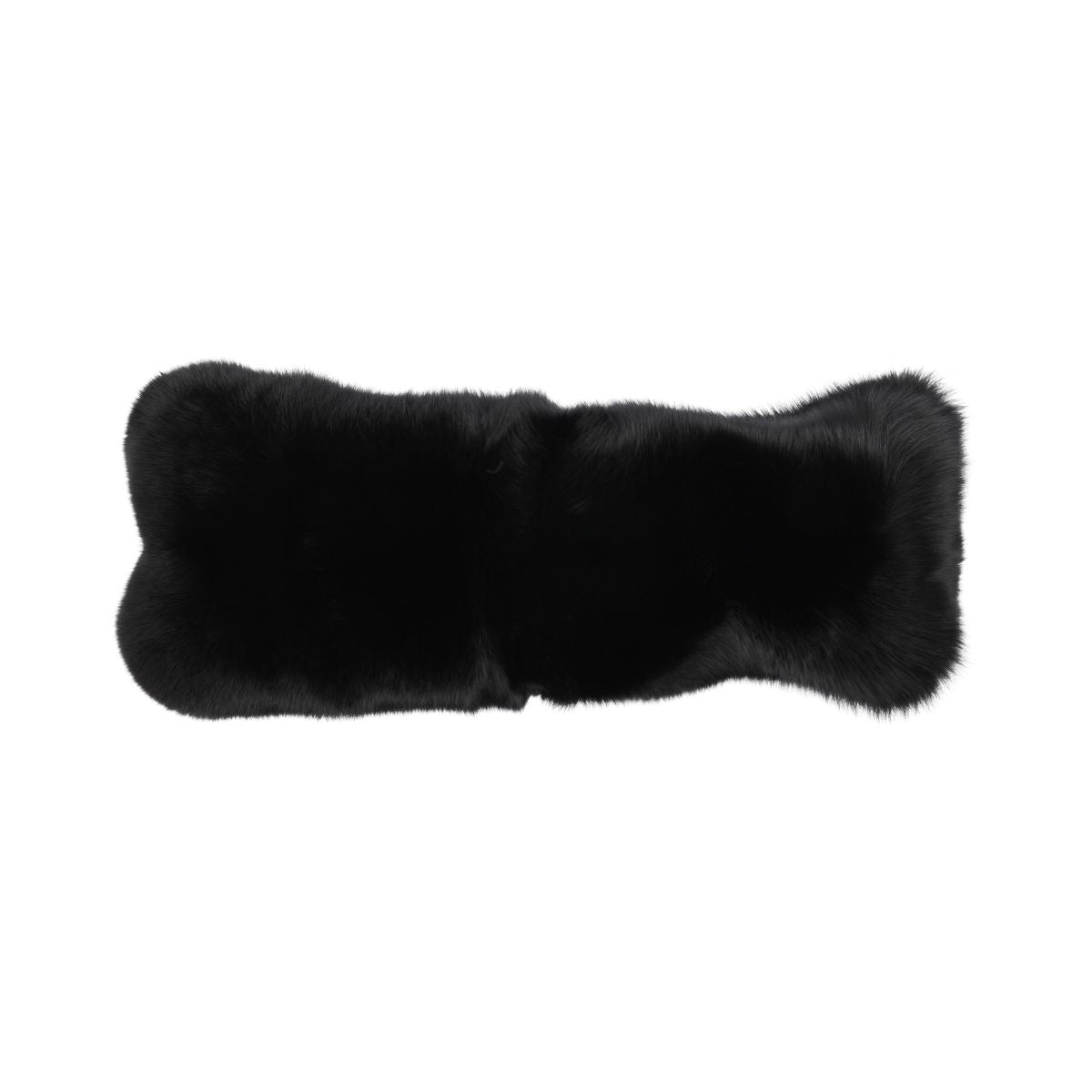 Premium Vos Kussen | Kasjmier Achterkant | Noorwegen | Zwart | 30x70 cm