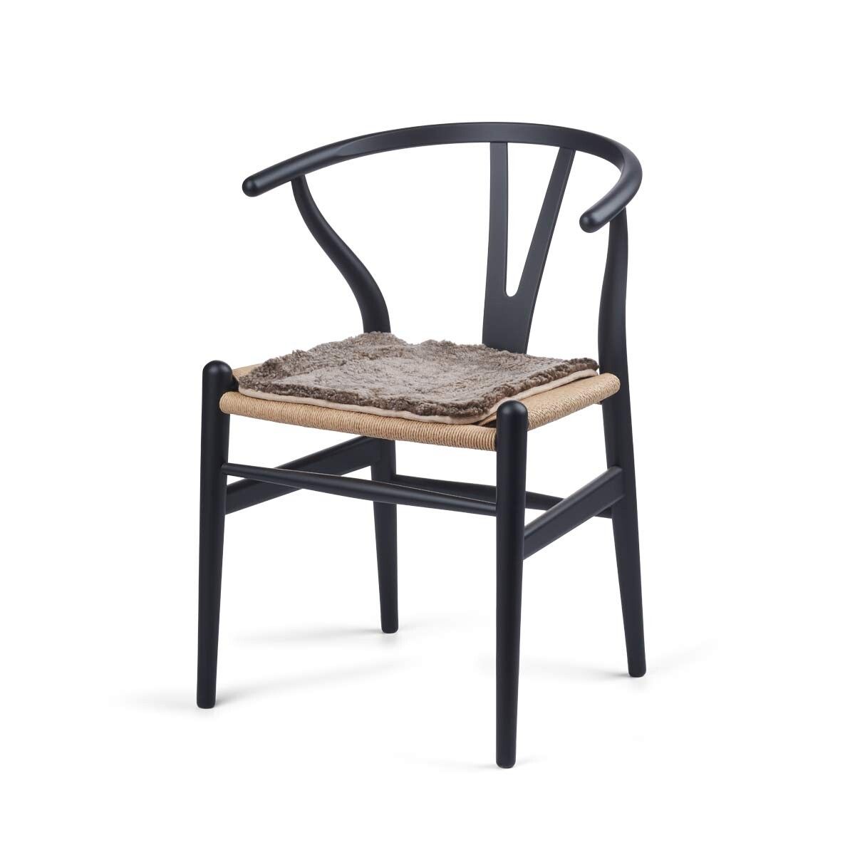 Langharige Schapenvacht Seat Cover Zero Waste Taupe