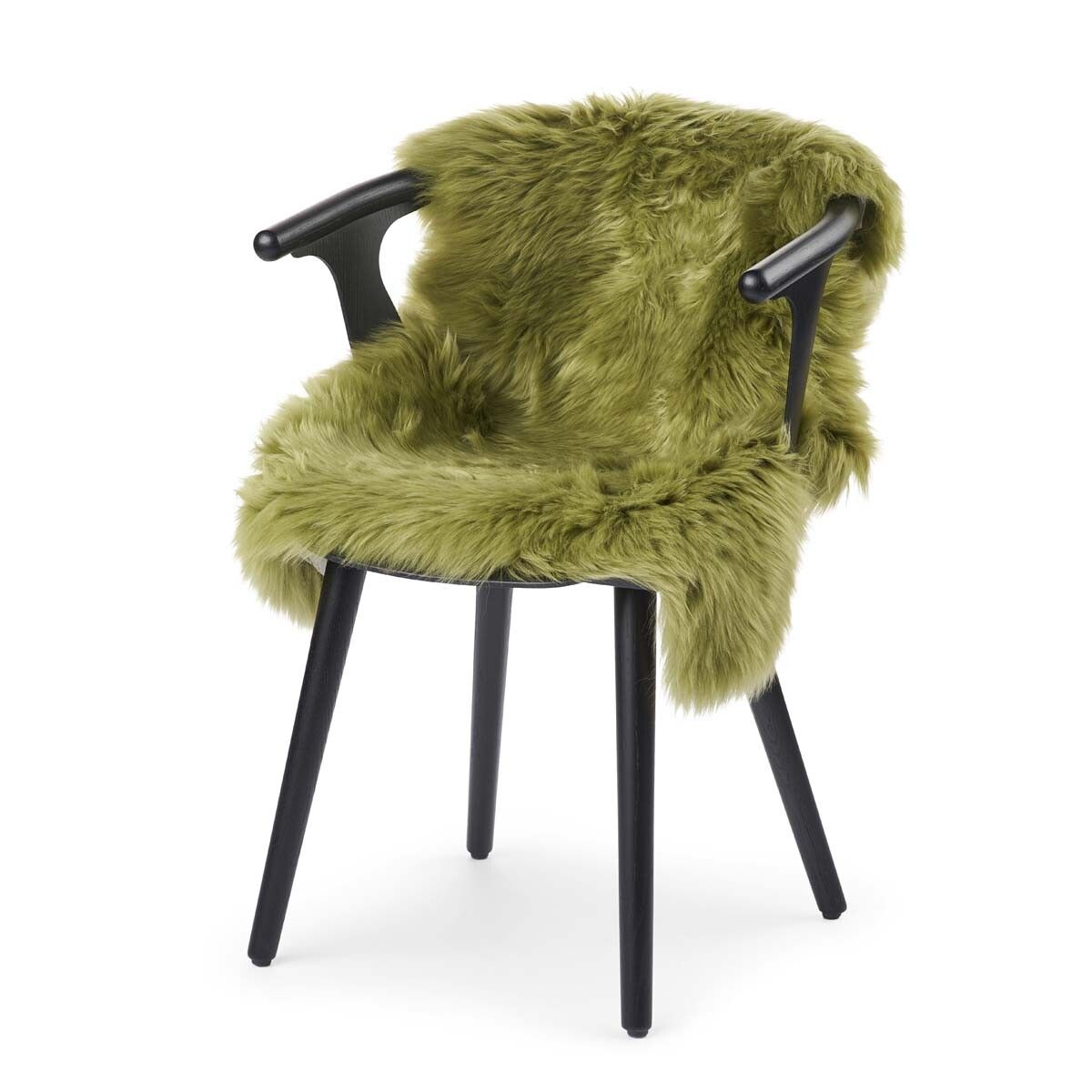 Nieuw- Zeelandse schapenvacht | Langharig | 100 cm Boomtop Groen