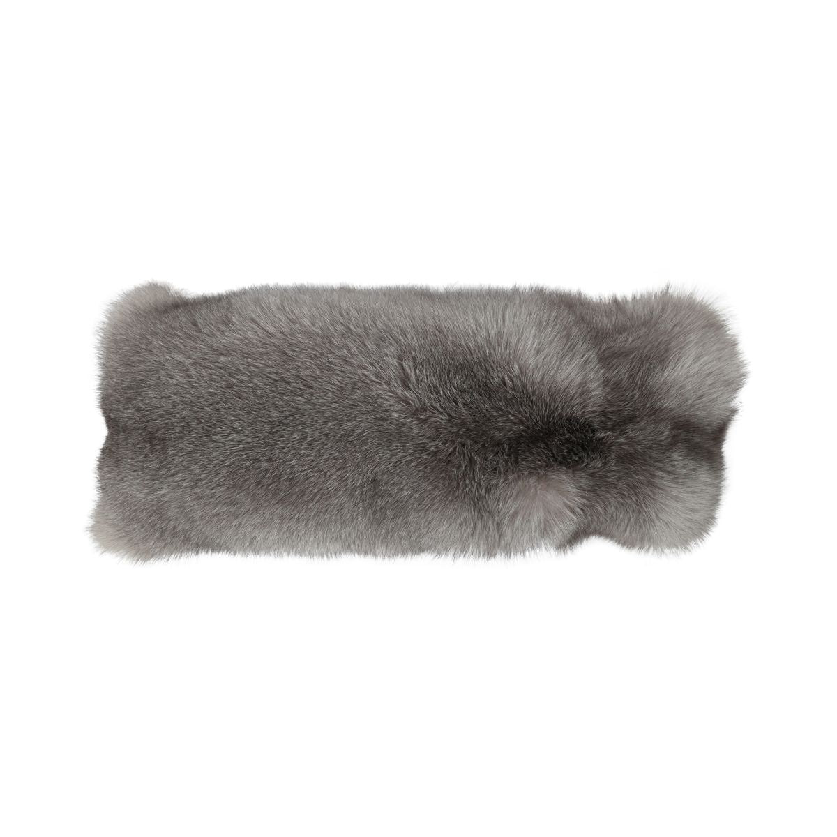 Premium Vos Kussen | Kasjmier achterkant | Noorwegen | Sapphire Frost | 30x80 cm