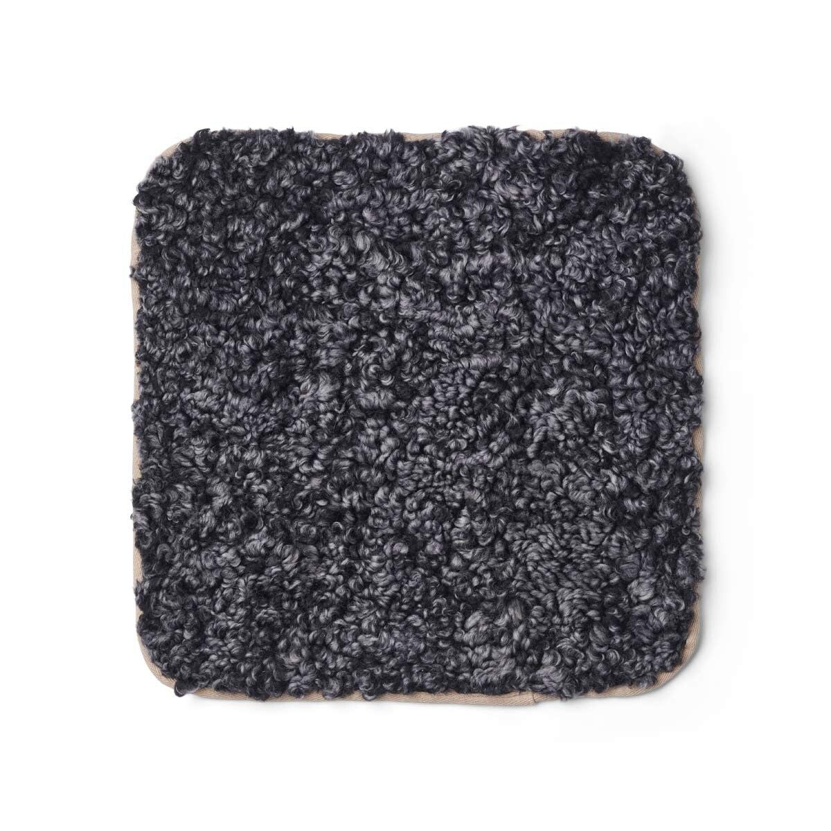 Kortharig Schapenvacht Kussensloop Zero Waste Antraciet Grijs