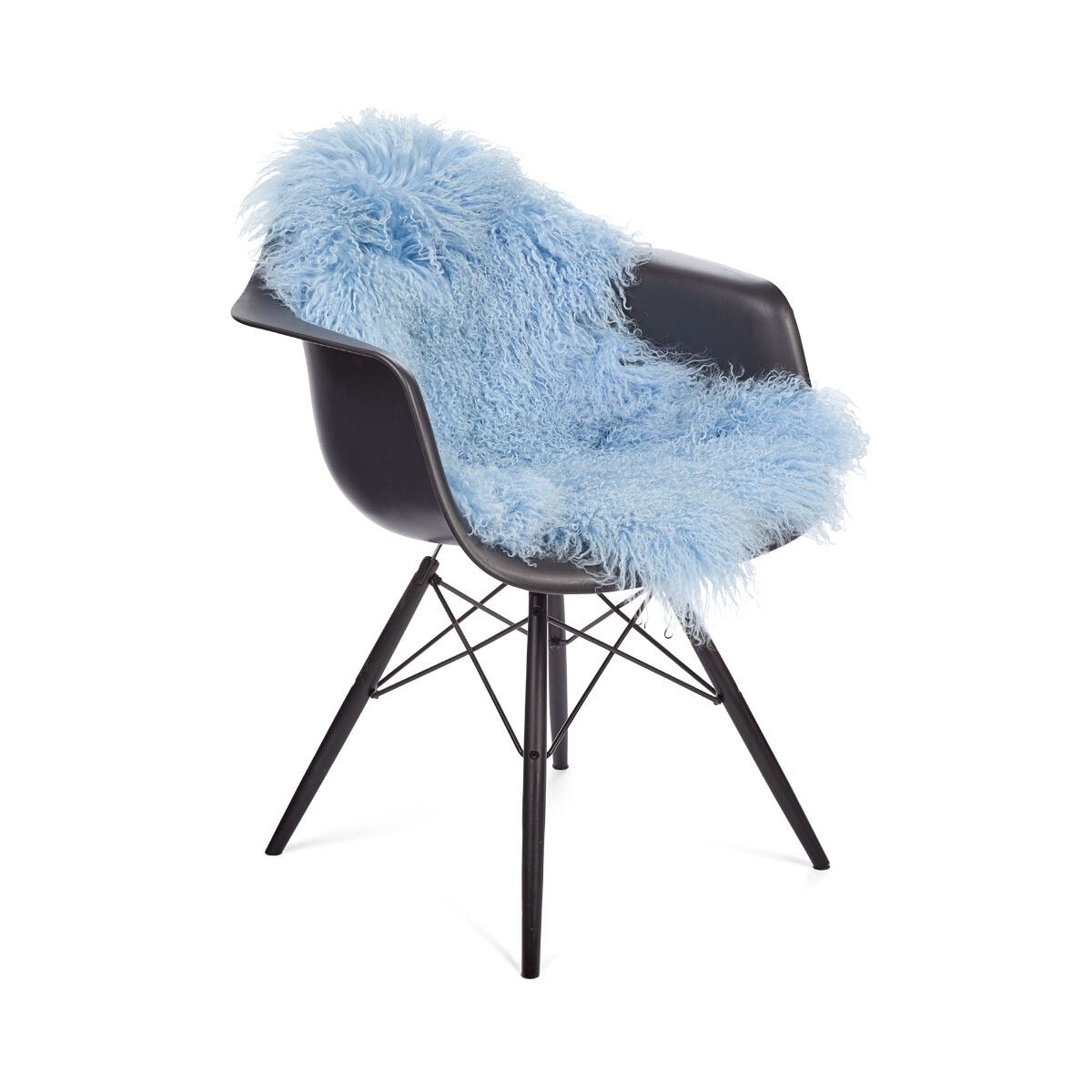 Curly Schapenvacht | Tibet | 85 x 50 cm Zomerhemel blauw