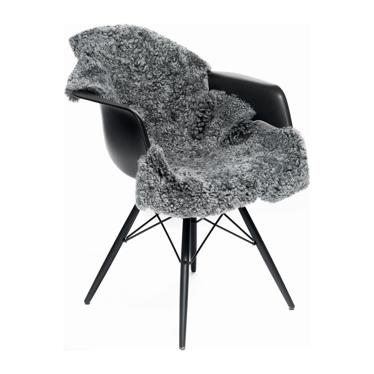 Nieuw- Zeelandse schapenvacht | Kortharig | 90 cm Lichtgrijs snow top