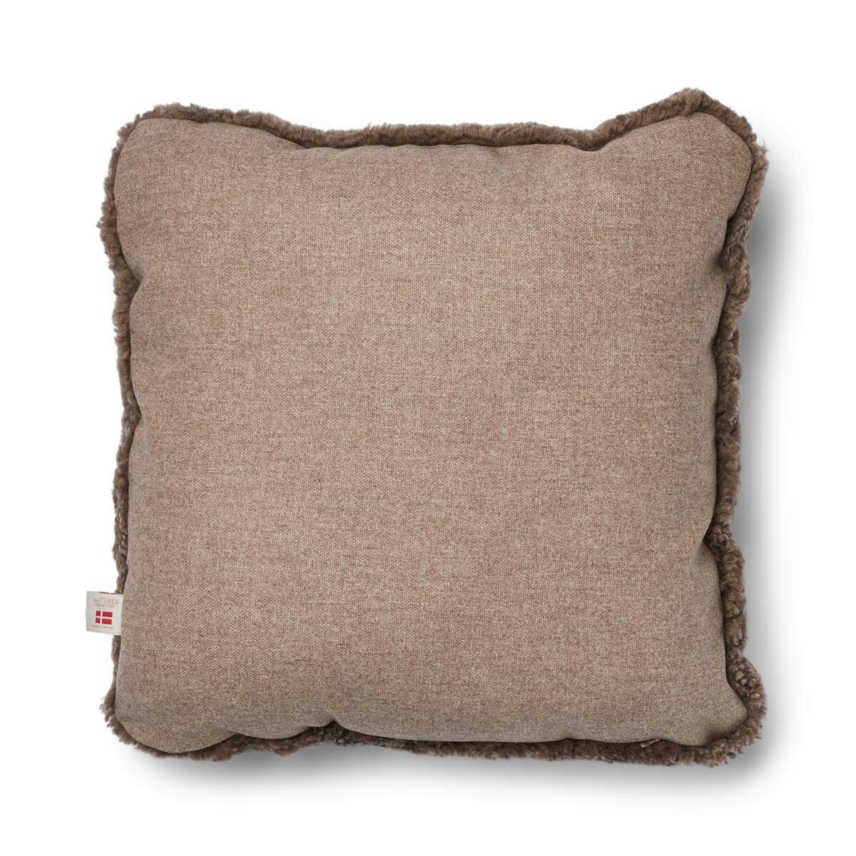 Kortharig Schapenvacht Kussen | Tweezijdig | 52x52 cm | 34x52 cm Beige/Taupe
